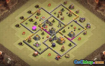 Top Town Hall 7 Base Layouts & Maps #35547