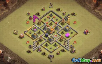 Top Town Hall 7 Base Layouts for Clash of Clans #35553