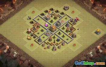 Town Hall 7 Base Layouts with Copy Link #35633