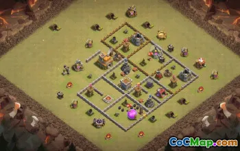 Top Town Hall 7 Base Layouts with Copy Link #35752