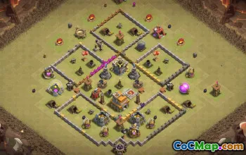 Top Town Hall 7 Base Layouts with Links #35762