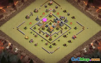 Copy TH7 Clash of Clans Base Layouts #35831