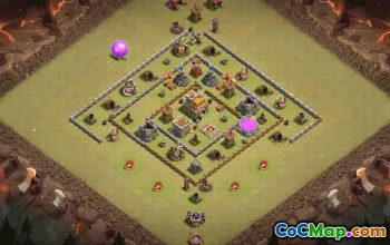 Copy TH7 Clash of Clans Base Layouts #35907