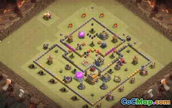Top Town Hall 7 Base Layouts with Copy Links #35963