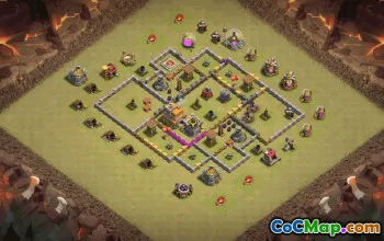 Best TH7 Clash of Clans Base Layouts with Links #36046