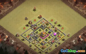 Top Town Hall 7 Base Layout for Clash of Clans #36049