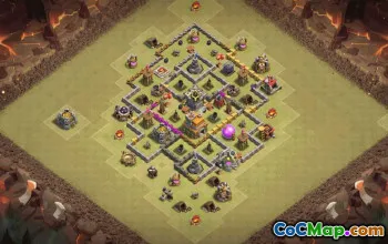 Top Town Hall 7 Base Layouts with Copy Link #36053