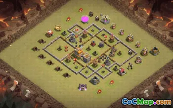 Best Copy Base Layout for TH7 Clash of Clans #36067