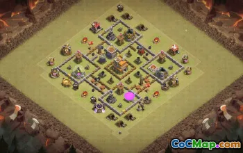 Best Copy Base Layout for TH7 Clash of Clans #36071