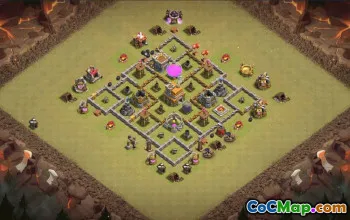 Copy TH7 Clash of Clans Base Layouts #36073
