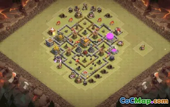 Top Clash of Clans TH7 Base Layouts with Links #36164