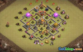 Copy Top Town Hall 7 Base Layouts for Clash of Clans #36213
