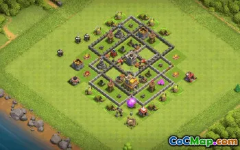Best Town Hall 7 Base Layout for Clash of Clans #36294