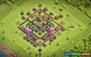 Top Town Hall 7 Base Layouts with Copy Link #36334