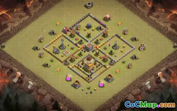 Top Town Hall 7 Base Layouts for Clash of Clans #36367
