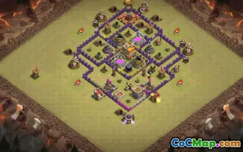 Top Copy Town Hall 7 Base Layouts with Links #36446