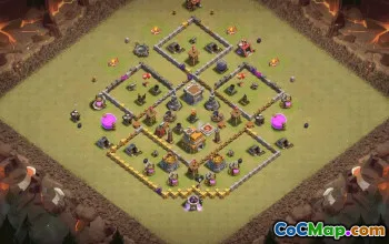 Top CoC Town Hall 7 Base Layouts with Link #36467