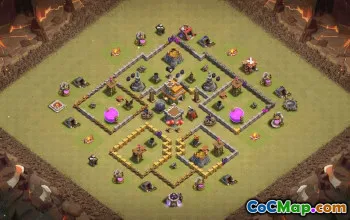 Top Town Hall 7 Base Layouts with Copy Links #36469