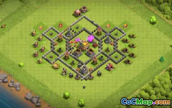 Copy TH7 Clash of Clans Base Layouts #36504