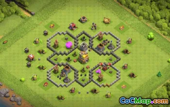 Best Copy Town Hall 7 Base Layouts for Clash of Clans #36505
