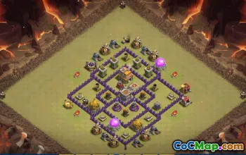 Popular TH7 Clash of Clans Base Layouts with Link #36776