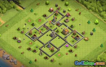 town hall 7, trophy/war base layout #36856