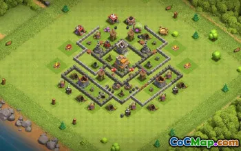 Top Town Hall 7 Base Layouts with Copy Link #36911