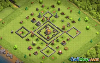 Top TH7 Clash of Clans Base Layouts with Links #36931