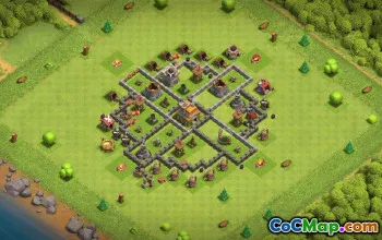 town hall 7, trophy/war base layout #36969