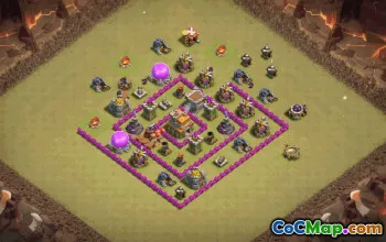 Top Town Hall 7 Base Layouts with Copy Link #36980