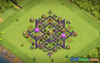 Top Town Hall 7 Base Layouts & Map Links #37191
