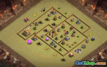 Top Town Hall 7 Base Layouts & Maps #37294