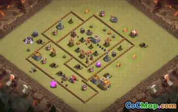 Copy Town Hall 7 Base Layouts for Clash of Clans #37296