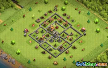 Top Town Hall 7 Base Layouts & Map Links #37303