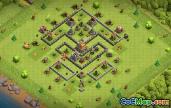 Top Town Hall 7 Base Layouts with Copy Link #37308