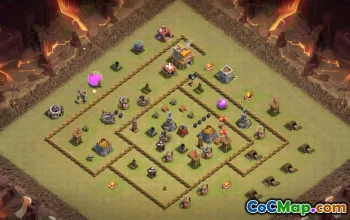 town hall 7, trophy/war base layout #37339