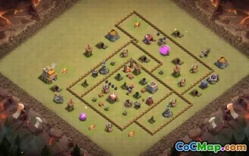 Top Town Hall 7 Base Layouts with Copy Link #37345