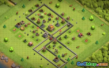 Top TH7 Clash of Clans Base Layouts with Copy Links #37357