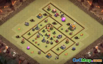 Best Town Hall 7 Base Layouts with Copy Link #37381