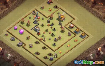 Top Town Hall 7 Base Layouts with Copy Link #37385