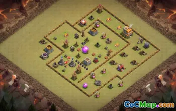 town hall 7, trophy/war base layout #37418