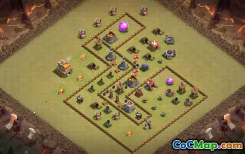 Top Clash of Clans TH7 Base Layouts with Link #37419