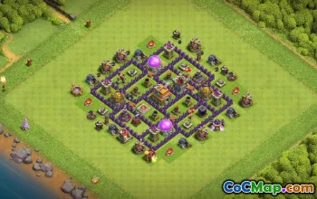 Top Town Hall 7 Base Layouts with Copy Link #37444