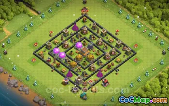 TH8 Farming Base - Anti 3 Stars Layout for Clash of Clans 2024 #18903