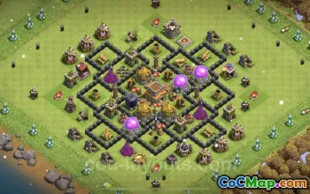 TH8 Farming Base - Anti Everything Hybrid - Clash of Clans #24369