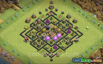 TH8 Farming Base Copy - Anti Everything Hybrid Design #24498
