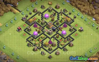 TH8 Farming Base Link | Anti 3 Stars Hybrid - COC Layout #24357