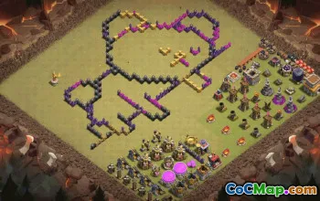 town hall 8, funny/progress base layout #35359