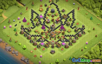 Copy TH8 Base Layout for Clash of Clans #36661