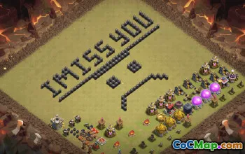 town hall 8, funny/progress base layout #39086